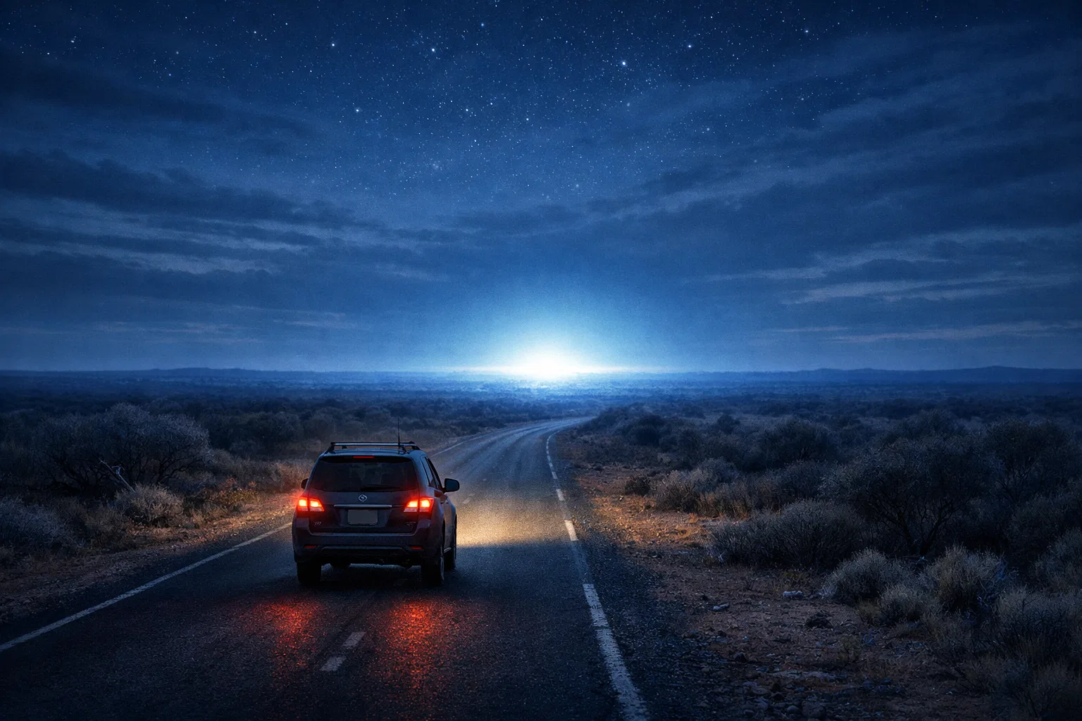 Overview image for Why Do Outback Lights Seem to Follow Cars? | Northern Territory