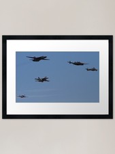 Listing image for RAAF Formation Fly-by Framed Art Pr Framed Wall Art Poster Canvas Print Picture