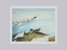 Listing image for SPITFIRE Aviation Art Print- Battle of Britain Aircraft- Gift For Father's Day