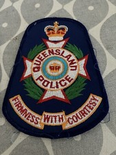 Listing image for Vintage Australia Queensland Police Woven Patch Badge