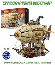 Listing image for Steampunk Airship and Crew - 1949 piece Brick Construction set by Pantasy