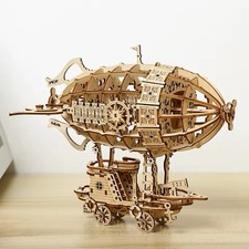 Listing image for 3D Wooden Assembly Puzzle Airship Model,DIY Kit, Handcraft Gift Steampunk