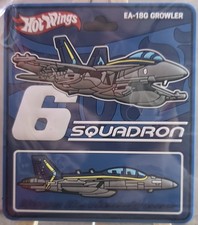 Listing image for RAAF Amberley 6 Sqn Boeing EA-18G Growler Hot Wings Hot Wheels 3D PVC Patch