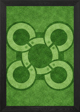 Listing image for Crop circle 10 Framed Wall Art Poster Canvas Print Picture
